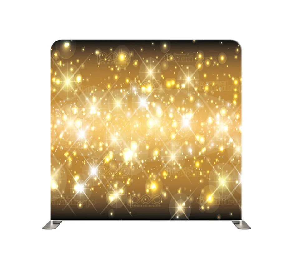 Toile de fond 8x8 Étincelles Dorées