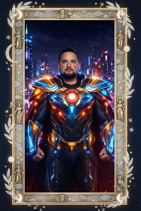 Exemple résultat photobooth IA Ironman